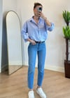 Veny Mavi Kesik Paça Zara Jean
