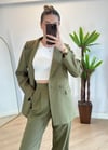 Wany Haki Oversize Blazer Ceket Takım