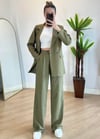 Wany Haki Oversize Blazer Ceket Takım