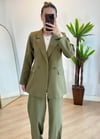 Wany Haki Oversize Blazer Ceket Takım