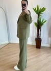 Wany Haki Oversize Blazer Ceket Takım
