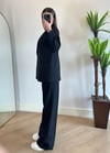 Wany Siyah Oversize Blazer Ceket