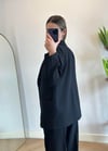 Wany Siyah Oversize Blazer Ceket