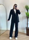Wany Siyah Oversize Blazer Ceket