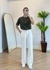 Wena Oversize Yarım Kol Haki Basic T-shirt