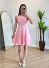 Zara Pileli Pembe Elbise
