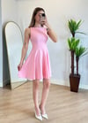 Zara Pileli Pembe Elbise