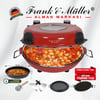 FRANK & MÜLLER GERMANY TAŞ FIRIN SETİ - KIRMIZI (TEPSİ HEDİYELİ)