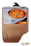 Comfort Kauçuk Paspas Seti -Bej / Gri / Siyah