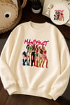 Kız Çocuk Manifest Baskılı Ekru Yumuşak Dokulu Sweetshirt