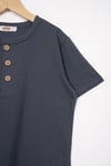  Patlı Düğmeli Basıc Ekru Füme Renk Erkek Çocuk Tshirt