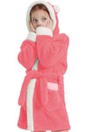 Bunny Kapşonlu Unisex Wellsoft Çocuk Peluş Sabahlık