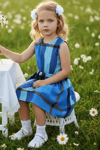 Parla Kids Kız Çocuk Mavi Lacivert Kareli Elbise , İNDİRİM – Parla Kids resmi ürün görseli
