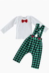 Parla Kids Kız Çocuk Safir Ekose Papyon Body Takım, İNDİRİM – Parla Kids resmi ürün görseli