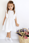 Parla Kids Kız Bebek Eloise Beyaz Fisto Elbise Toka Takım ELB-0084., İNDİRİM – Parla Kids resmi ürün görseli
