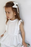 Parla Kids Kız Bebek Eloise Beyaz Fisto Elbise Toka Takım ELB-0084., İNDİRİM – Parla Kids resmi ürün görseli