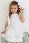 Parla Kids Kız Bebek Eloise Beyaz Fisto Elbise Toka Takım ELB-0084., İNDİRİM – Parla Kids resmi ürün görseli
