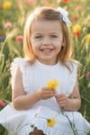 Parla Kids Kız Bebek Eloise Beyaz Fisto Elbise Toka Takım ELB-0084., İNDİRİM – Parla Kids resmi ürün görseli