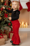 Parla Kids Kız Bebek Kırmızı İspanyol Paça Yüksek Bel Lastikli Tayt Pantolon ALT-0004.3, İNDİRİM – Parla Kids resmi ürün görseli