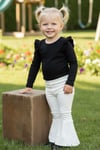 Parla Kids Kız Bebek Krem İspanyol Paça Yüksek Bel Lastikli Tayt Pantolon, İNDİRİM – Parla Kids resmi ürün görseli