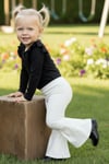 Parla Kids Kız Bebek Krem İspanyol Paça Yüksek Bel Lastikli Tayt Pantolon, İNDİRİM – Parla Kids resmi ürün görseli