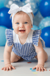 Parla Kids Kız Bebek Rare Pamuklu Pötikare Salopet Bandana Takım, İNDİRİM – Parla Kids resmi ürün görseli