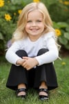 Parla Kids Kız Bebek Siyah İspanyol Paça Yüksek Bel Lastikli Tayt Pantolon ALT-0004.2, İNDİRİM – Parla Kids resmi ürün görseli