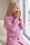 Parla Kids Kız Çocuk Carmen Pudra Pembe Tüvit 23 Nisan 29 Ekim Etek Ceket Yılbaşı Takım, Takımlar – Parla Kids resmi ürün görseli
