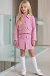 Parla Kids Kız Çocuk Carmen Pudra Pembe Tüvit 23 Nisan 29 Ekim Etek Ceket Yılbaşı Takım, Takımlar – Parla Kids resmi ürün görseli