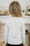 Parla Kids Kız Çocuk Ekru Uzun Kollu Bisiklet Yaka Fisto Detaylı Body Bluz, Body/Bluz – Parla Kids resmi ürün görseli