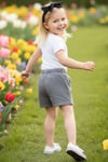 Parla Kids Kız Çocuk Gri Jean Şort, İNDİRİM – Parla Kids resmi ürün görseli