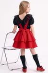 Parla Kids Kız Çocuk Helen Pembe Askılı Bağlama Jile 29 Ekim Elbise Ekru Dantel Kısa Kollu Bluz Abiye Takım, Elbise – Parla Kids resmi ürün görseli