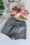 Parla Kids Kız Çocuk Kot Şort Bandana Takım / Pudra, İNDİRİM – Parla Kids resmi ürün görseli
