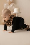 Parla Kids Kız Çocuk Leopar Yakalı Çıtçıt Detaylı Tulum Salopet, Tulum/Salopet – Parla Kids resmi ürün görseli