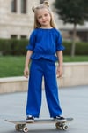 Parla Kids Kız Çocuk Saks Mavi Pantolon Takım, Sets – Parla Kids resmi ürün görseli