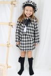Parla Kids Kız Çocuk Santa Siyah Beyaz Ekose Alt Üst Etek Ceket Kepli Takım, Takımlar – Parla Kids resmi ürün görseli