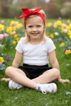 Parla Kids Kız Çocuk Siyah Jean Şort Bandana Takım, İNDİRİM – Parla Kids resmi ürün görseli