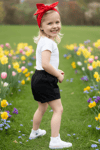 Parla Kids Kız Çocuk Siyah Jean Şort Bandana Takım, İNDİRİM – Parla Kids resmi ürün görseli