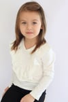 Parla Kids Kız Çocuk Snowy Bisiklet Yaka Pamuklu Uzun Kollu İspanyol Pantolon Alt Üst Takım, Body/Bluz – Parla Kids resmi ürün görseli