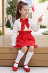 Parla Kids Kız Çocuk Parla Kırmızı Etek Bluz Takım, Takımlar – Parla Kids resmi ürün görseli