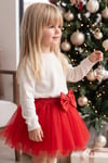 Parla Kids SAHRA FİYONK DETAY TÜTÜ ETEK /KIRMIZI, Tayt/Pantolon – Parla Kids resmi ürün görseli