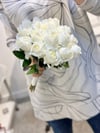 Belle Rose Beyaz Gül Gelin Buketi