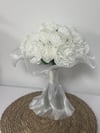 Cloud Peony Beyaz Şakayık Gelin Buketi | Fırfır Tüllü Tasarım