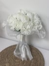 Cloud Peony Beyaz Şakayık Gelin Buketi | Fırfır Tüllü Tasarım