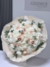 Ivory Nude Elegance İsteme Buketi Zirve Boy – Lilyumlu Söz & Nişan Buketi