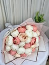 Lüks Şakayık Soft Pembe İsteme Çiçeği Aranjman Söz Nişan Çiçeği