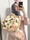 Peach Liora Somon Krem Mezuniyet Buketi