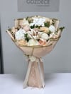 Peach Liora Somon Krem Mezuniyet Buketi