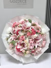 Pink Passion İsteme Buketi Zirve Boy – Lilyumlu Söz & Nişan Buketi