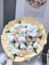 Vanille Blanc İsteme Buketi | Islak Lilyum Orkide Şakayık Gül